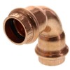 VIEGA 77317 Propress Zero Lead Copper 90-Degree Elbow with 1/2" Press x Press (2-Pack)