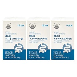 Atomy SCL Microbiome 10 Billion Probiotics 60 Capsules (3) / 애터미 SCL 마이크로바이옴 100억 프로바이오틱스 60캡슐 3개
