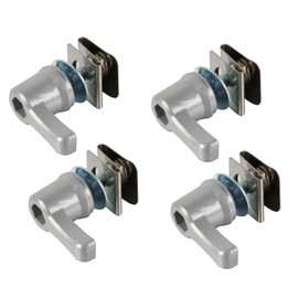 Saddlebag Lever Lock Fastener Bolt Nut Mounting Hardware, Heavy Duty Anti-Theft Saddle Bag Screw Bolts Kits Fits for Harley Touring Road Street Glide Ultra Electra Road King Softail 1992-Later Silver