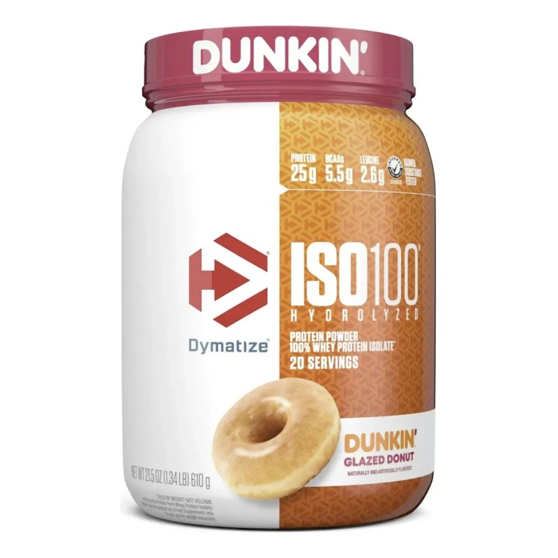 Iso 100 Dunkin' 1.34 Lb 20 Servicios Sabor Dona Glaceada