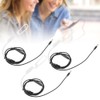 3sets Noise Reduction Headphone AntiRadiation Wire Control Earphone with Mic