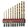 iHelp (aiherupu) Hex Shank Titanium Drill 10 Piece Induction –