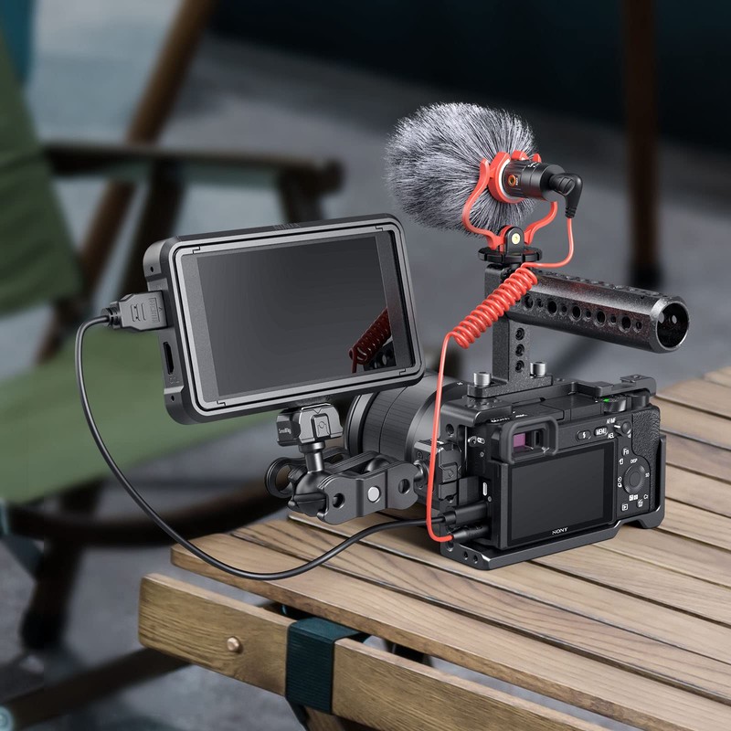 SmallRig Camera Cage for Sony A6000/A6300/A6500 ILCE-6000/ILCE-6300/ILCE-A6500/Nex-7 with 1/4" 3/8"