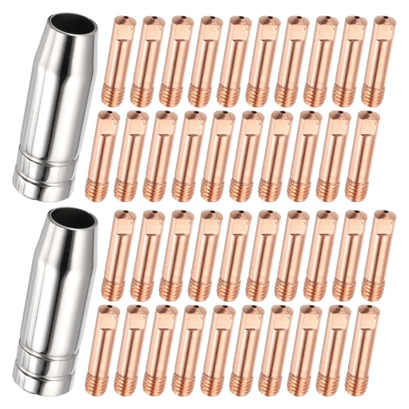 HARFINGTON 42pcs MIG Welding Gun Kit 0.032" Contact Tip Nozzle
