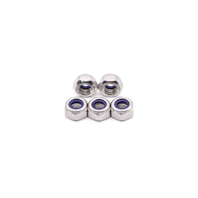 Glvaner M3-0.5 Thread Size (100 pcs) Stainless Steel Hex Locknuts