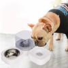 Pet Food Automatic Feeder With Water Dispenser Removable Washable Durable