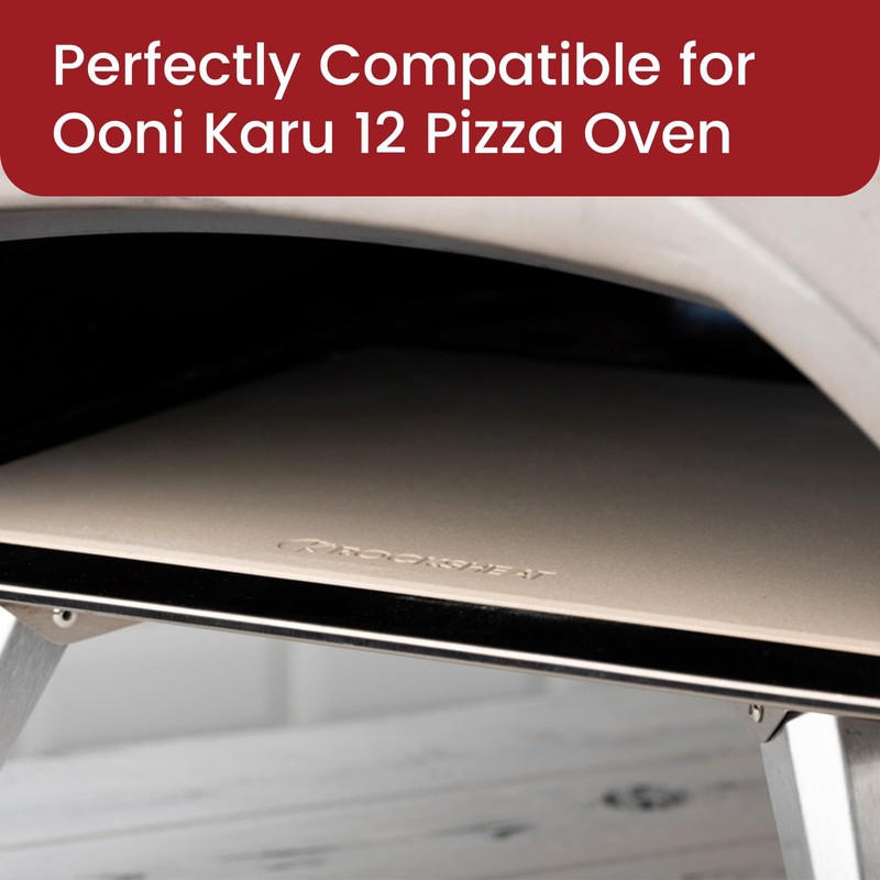 13.2" x 13.2" x 0.6" Square Cordierite Pizza Baking Stone