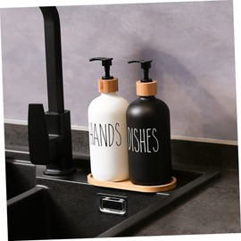 Gatuida Bathroom Soap Dispenser Set Hand Dish Soap Shampoo Bottle Pump Automatic Foam Refill Dispenser 1 Set of Shampoo Bottles