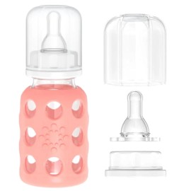 Lifefactory 4Oz Baby Bottles 2 Pack Borosilicate Glass Bpa Free Dishwasher Safe
