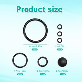 2 Sets O Rings Sprayer Seal Gasket Kit Compatible with Chapin 20000 Sprayers, Piston Pump Repair Kit Sprayer Seal Rings Sprayer Parts for Chapin Garden Sprayer Accessories