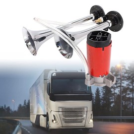 1000DB Ultra Loud Dual Trumpet Car Air Horn Compressor 12V for Car Truck Train Boat Speaker n Car Horns