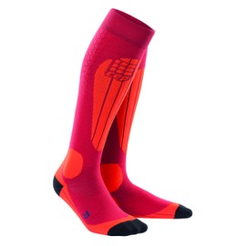 CEP - SKI THERMO SOCKS für Damen | Warme Thermosocken für Wintersport in rot | Größe II