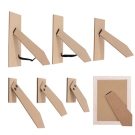 beinkmake 6Pcs Picture Frame Backing Board Easel Back Replacement Self-Adhesive Picture Stand for Photo Frames Tiles Tabletop Display 3 Size
