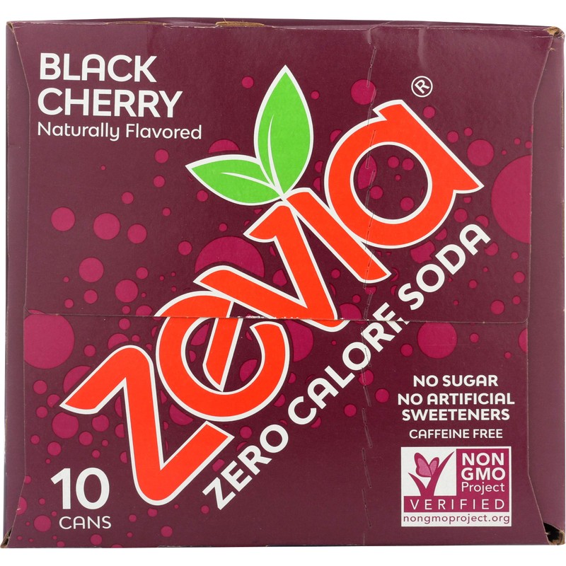 Zevia, Soda Black Cherry, 12 Fl Oz, 10 Pack