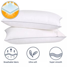 HIMOON Bed Pillows for Sleeping 2 pack,King Size Cooling Pillows Set of 2,Top...