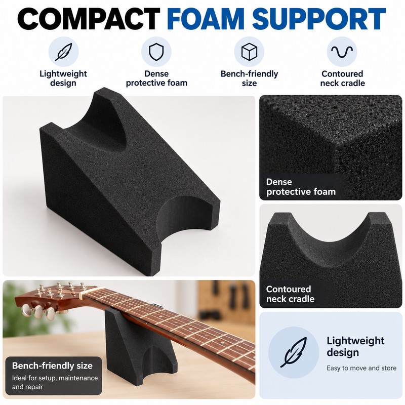 Guitar Neck Rest for Cleaning & String Changes – ABS