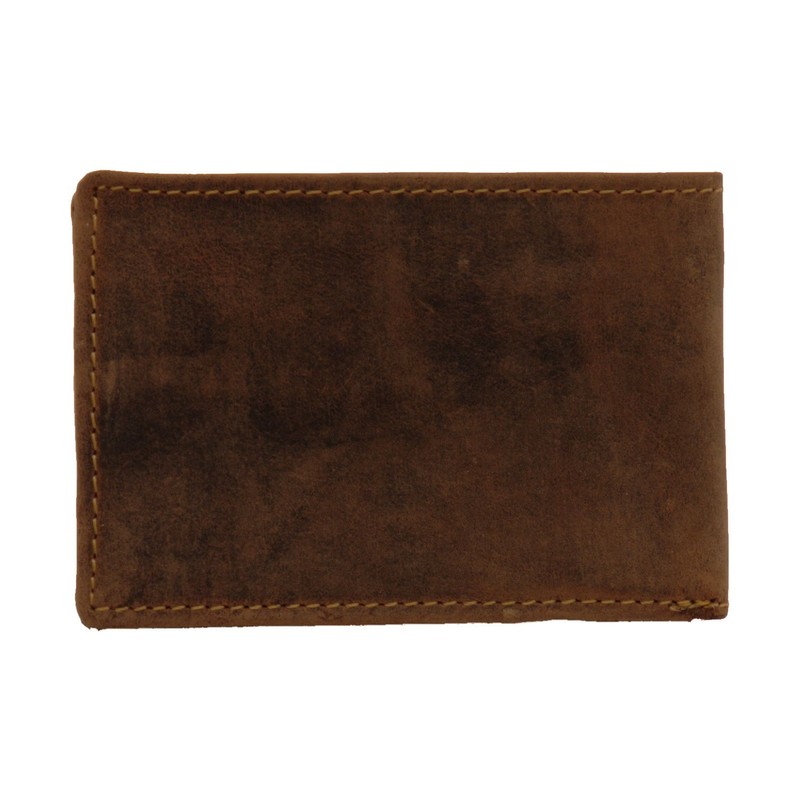 Greenburry ModaStore Vintage 1660-25 Leather Mini Wallet Antique Brown, brown,