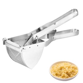 Zeripikfoasp Potato Ricer, Potato Masher Made of Rustproof, Potato Ricer Stainless Steel, Sturdy, Mashed Potatoes, Stainless Steel, Easy to Clean, Dishwasher Safe, for Vegetable Porridge, Fruit
