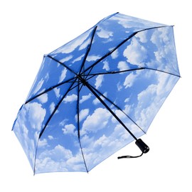 Galleria-Clear Skies Auto-Open/Close Large Portable Rain Folding Umbrella