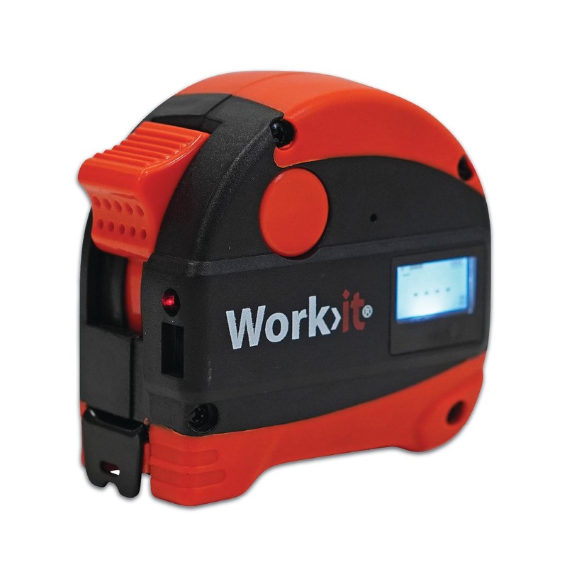 Work>it® Tape Measure with Laser Rangefinder 5 m + 40