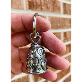 Guardian Bell Heart with Custom Gift Box Harley Biker Bell Ride to Live