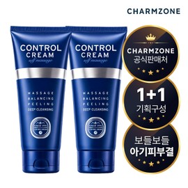 Charmzone Face Moisturizer, chamjon konteurol Cream selpeu Massage 150ml 1+1 Pack for daily skincare routines, lotion balm or gel texture, Korean Import, Charmzone