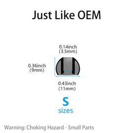 Vykyntow 6 Pairs Replacement Earbud Tips Compatible with Sony WF-1000XM3/XM4/XM5/XB700/C500/C700N/SP800N/MDR-XB50AP/LinkBuds S/WI/MDR, Silicone Ear Tips, Fits in Case, S Size, with 3-in-1 Cleaner Kit