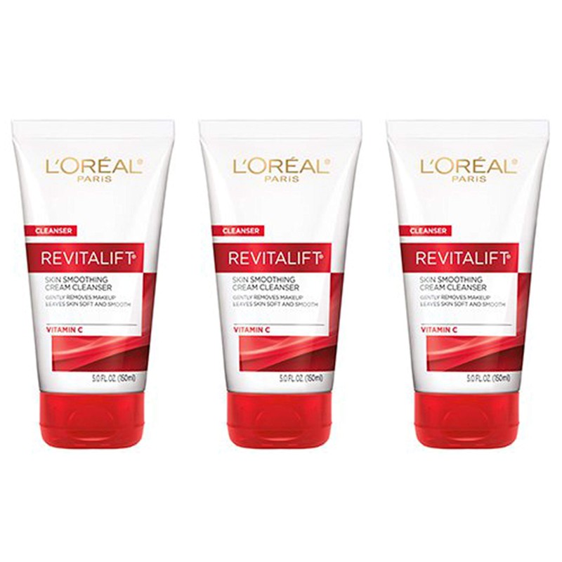 L'Oreal Paris Revitalift Crema Limpiadora 5oz (paquete de 3)