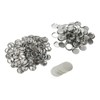 100 Sets Blank Button Badge Parts Set Round Shape Rust