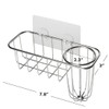 HULISEN 3-in-1 Sponge Holder for Kitchen Sink with Dish Brush
