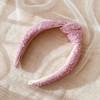 Bowbear Trendy Top Knotted Wide Headbands, Classic Pink