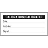 V Safety Write - On - Calibration/Calibrated Black Sticker -