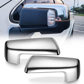 ACLONG Chrome Mirror Cap Cover Trim Left Driver Side & Right Passenger Side Rearview Side Mirror Covers Fit for Chevy Silverado 1500 GMC Sierra 1500 2019 2020 2021 2022 2023 2024 2025-1 Pair