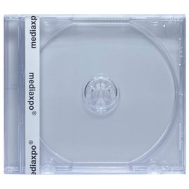 mediaxpo Protect Your Music Collection Assembled CD Jewel Cases with Clear Tray - 10.4 mm Standard Size, Premium Quality (Clear) (Pack of 400)