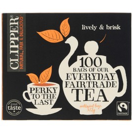 Clipper Fairtrade Everyday 100 Teabags, 0.313 kg