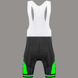 X-TIGER Men's Cycling Bib Shorts with 5D Seat Padding Bicycle MTB Cycling Shorts Quick-Drying Breathable Road Mountain Bike Cycling Shorts for Cycling, Bib shorts / green