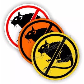 Unbranded/Generic 3pk NO RATS Funny Hard Hat Stickers - EDC Toolbox Foreman Welding Laborer Decals