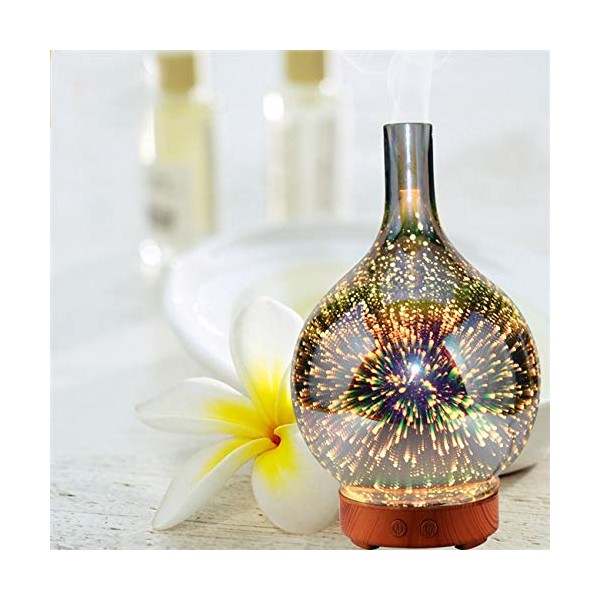 Essential Oil Diffuser Purify 100ml Colorful LED Diffuser 3d light effect Advanced Cool Mist Humidifier