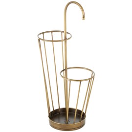 Deco 79 Umbrella Stand, 13" x 8" x 27", Gold