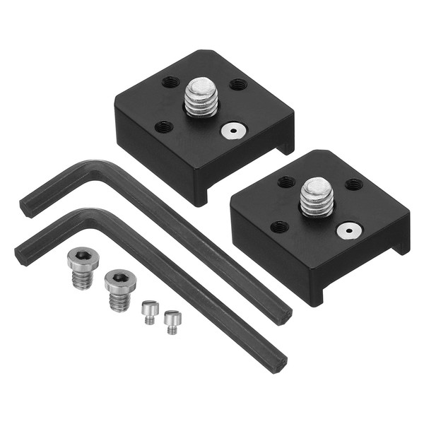 PATIKIL 2pcs Mini Ball Head Cold Shoe Mount Adapter with