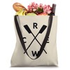 Rowing Crew Gift Sculling Coach Coxswain Crossed Oars Tote Bag
