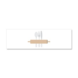 CafePress Rolling Pin & Utensils Car Magnet 10 X 3 10" x 3", Bumper Magnet
