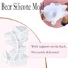 XYQHOAC Large Bear Silicone Mold Wall Hanging Resin Mold 3D