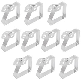 GIKPAX 10 Pack Table Cloth Clip, Leaf Shape Tablecloth Clips Large Table Cloth Clips for Outside Inside Table Stainless Steel Table Cloth Clips for Home Wedding Party Indoor Outdoor Camping
