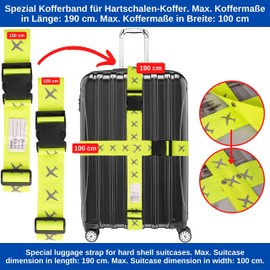 Luggage Strap Set with Luggage Tag, Two Piece Webbing for Safety, Light Yellow, with Name Tag, Suitcase Straps with Address Label for Travel and Flying, Suitcase Tie Down Straps, Cross Strap for
