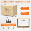 Upgrade WiFi Router Storage Box Hider, Projector Shelf, Large Space