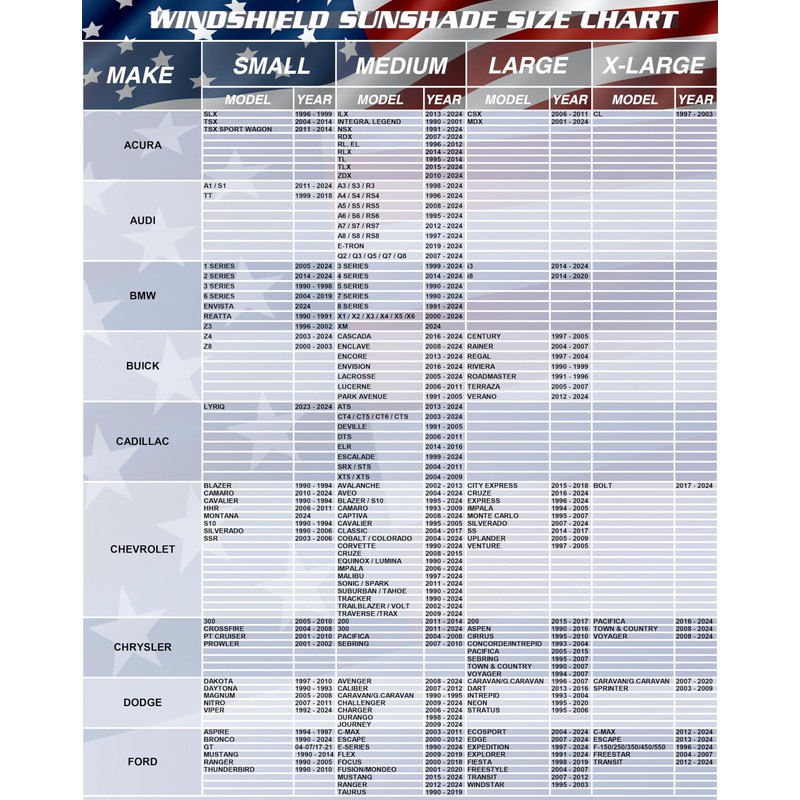 American Flag Windshield Sun Shade, High-Resolution Car Shield with Mirror