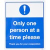 Only one person at a Time Please