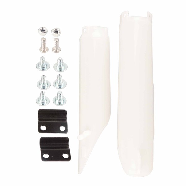 Tbest Motocross Front Fork Guard Cover,Motocycle Fork Guard Protector White
