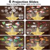 TKYHRMAS Christmas Tree Toppers Lighted with 6 Projection Modes, Christmas
